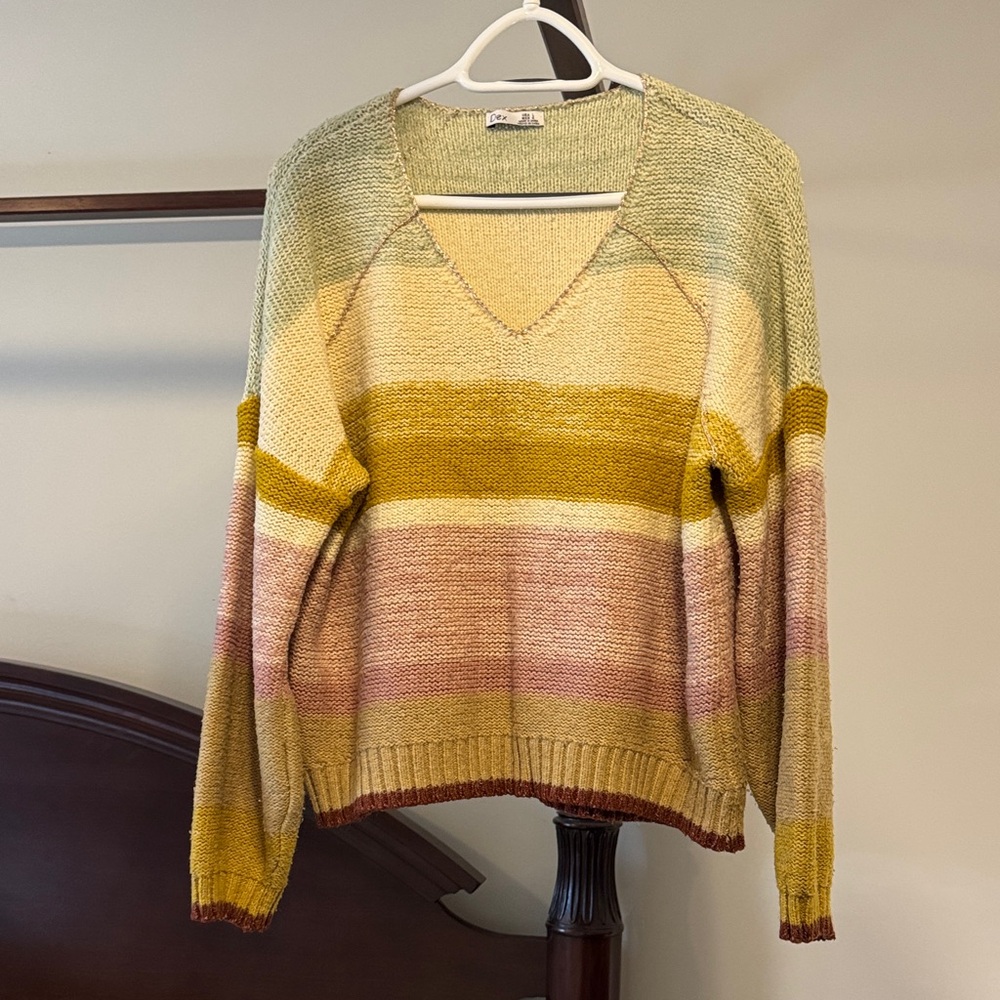 Dex Multicolor V-Neck Sweater